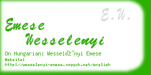 emese wesselenyi business card